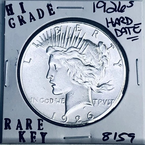 1926 S PEACE SILVER DOLLAR HI GRADE GENUINE U.S. MINT RARE KEY COIN 8159