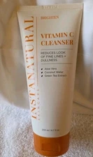 InstaNatural Vitamin C Facial Cleanser  6.7oz Brightening For Dullness Green Tea