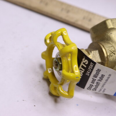 Watts Stop & Waste Shutoff Valve Brass 3/4'' IFSWT