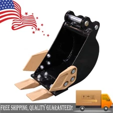 US Stock 200mm 7.87in Narrow Bucket Attachment Fit for 1-1.8 Ton Mini Excavators