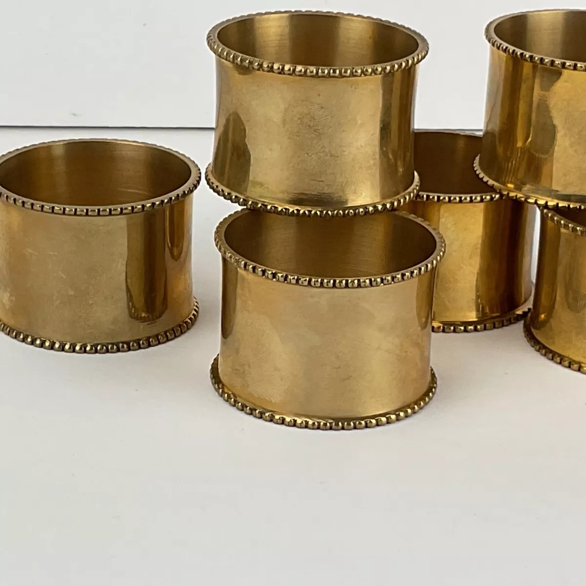 Brass sale napkin rings