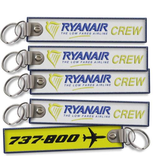 Ryanair B737-800 Crew Embroidered Keychain - Foto 3 di 3