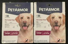 Pet Armor for Large Dogs Dog Flea Tick Medicine Drops Treatment Pack 6 MONTH NEW