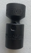 PROTO PROFESSIONAL - 17MM Impact Swivel Socket - 3/8" Drive - New - 77517MP