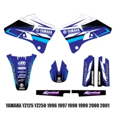  YAMAHA TEAM  GRAPHICS  YZ125 YZ250 1996 1997 1998 1999 2000 2001 DECALS