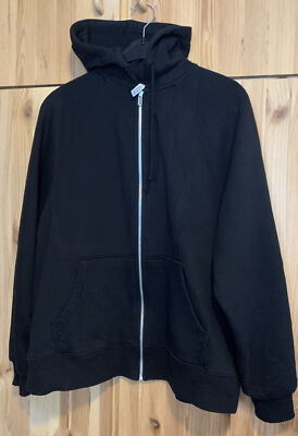 Black Hooded Jacket Divided H&M Basic EUR Size S Womens Mens Very Good