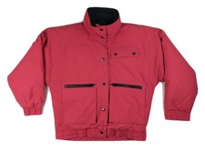 The Company Store Vintage Retro Red Downfilled Boxy Bomber Jacket Coat Xs