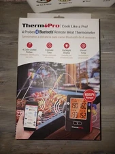 Therm Pro 4 Probe Bluetooth Remote Meat Thermometer (TP-25)
