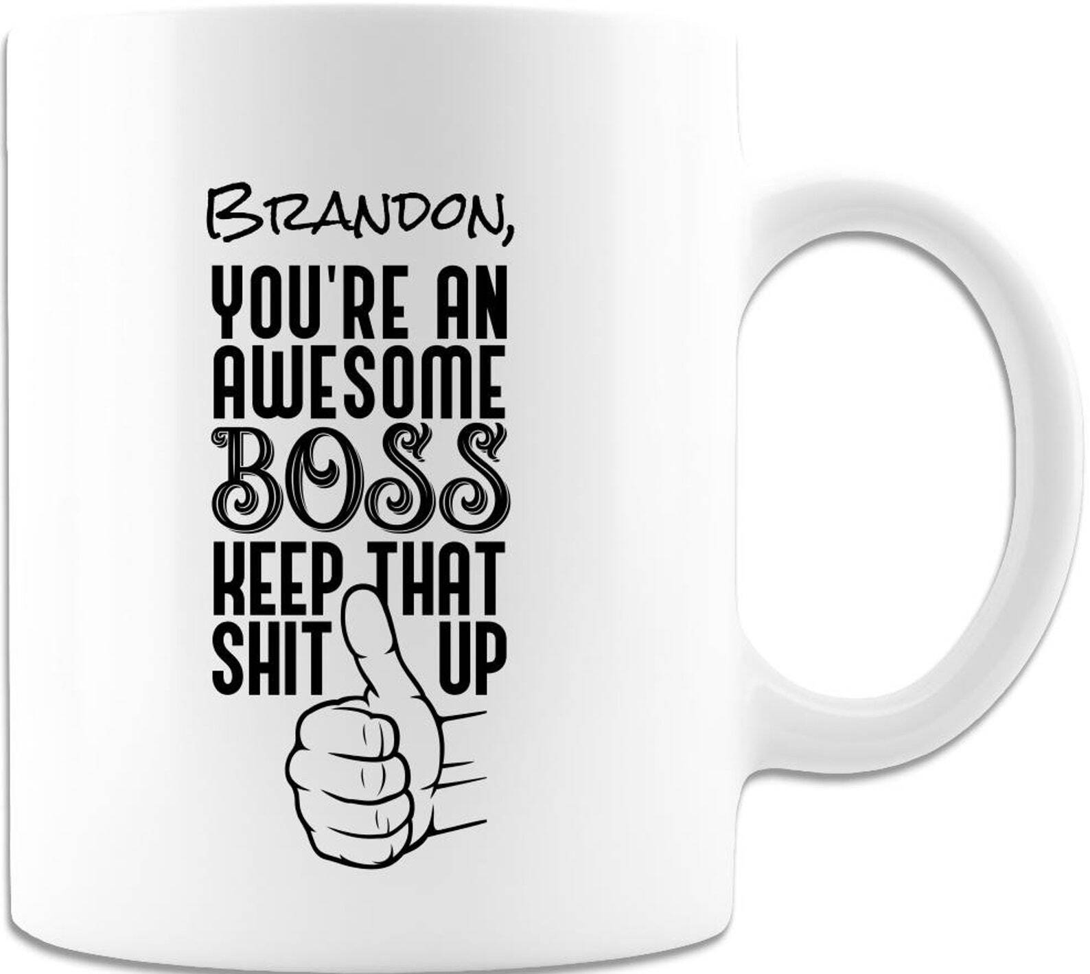 Personalized Coffee Mug For Boss Or Boss Lady Ideal Boss Day Gift  