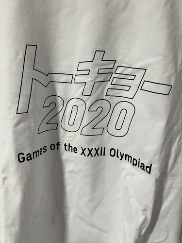 Tokyo 2020 Olympics Official Shirt Japanese Katakana Letters (NEW) Large - Picture 2 of 6