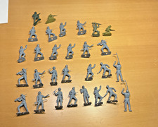 MPC GERMANS WWII PLAYSET 54MM TOY SOLDIERS VINTAGE 1960'S ALL POSES SET 27 Grey