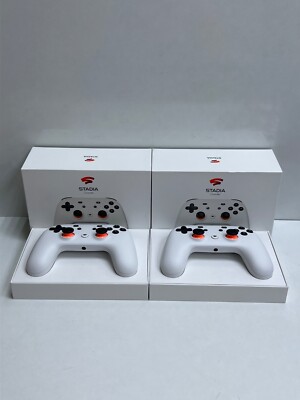 (LOS 2 STÜCK) GOOGLE STADIA CONTROLLER DRAHTLOS (WEISS)