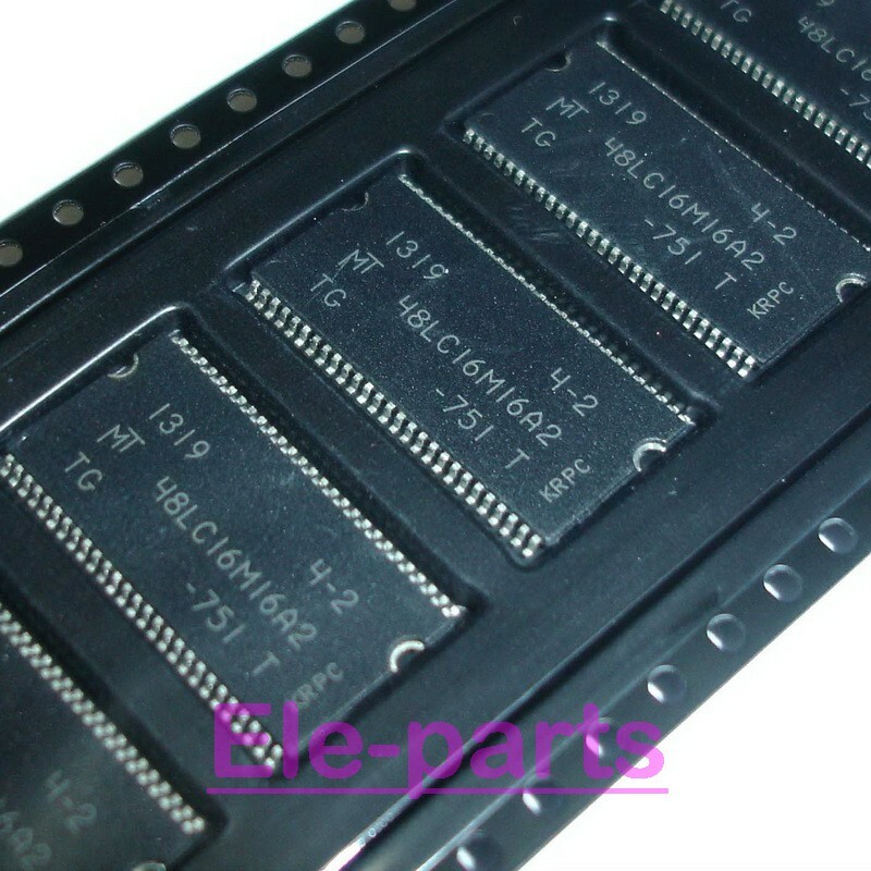 5 PCS MT48LC16M16A2TG-75IT TSOP-54 MT 48LC16M16A2 TG-75 256Mbx4x8x16 ...