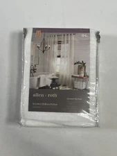 Allen and Roth White Grommet Top Window Panel Curtain 52x84" NEW