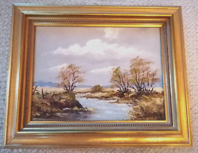 Original Ölgemälde Bild Deko Worpswede signiert mit D. Pollak