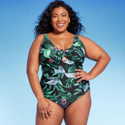 Kona Sol Women's Tummy Control One Piece Swimsuit Full Coverage Swimwear
