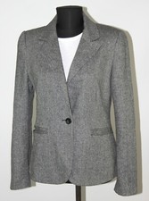 Hallhuber womens wool blend grey blazer jacke...