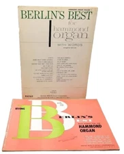 2 Irving Berlin's Best For Hammond Organ # 1 & #2 Song Book Sheet Music FLAWS