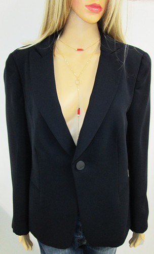 Giorgio Armani Single breasted Blazer/Navy Blue - Picture 4 of 5
