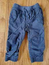 baby gap NAVY BLUE JOGGER PANTS TODDLER 2 YEARS ELASTIC WAIST KNIT LINED preown