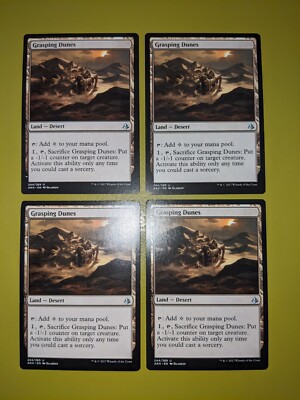 Grasping Dunes x4 Amonkhet 4x Playset Magic the Gathering MTG