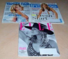 JENNIFER ANISTON: Vanity Fair 2001 * InStyle 2006 * Elle 2019 lot