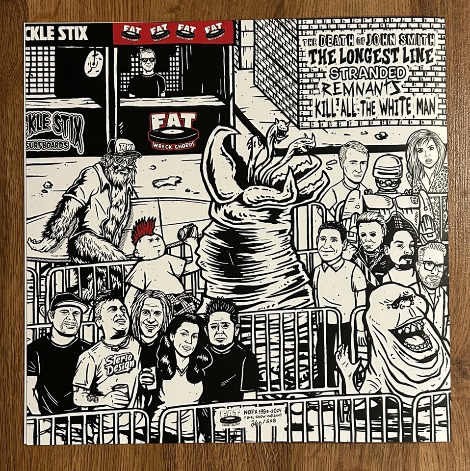 NOFX San Pedro Final Show 2024 LA Longest Line color vinyl #/538 + Passes Rare - Image 3 of 4