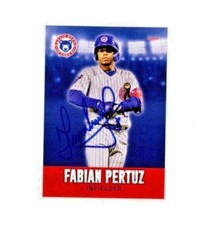 Fabian Pertuz signed autograph 2022 South Bend Cubs baseball card 