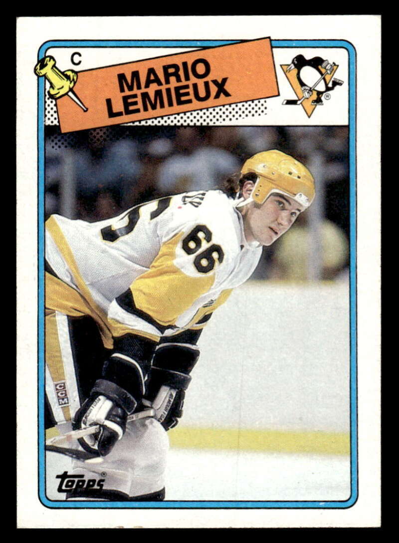 1988 Topps Mario Lemieux Pittsburgh Penguins 1 VG-EX XX9967
