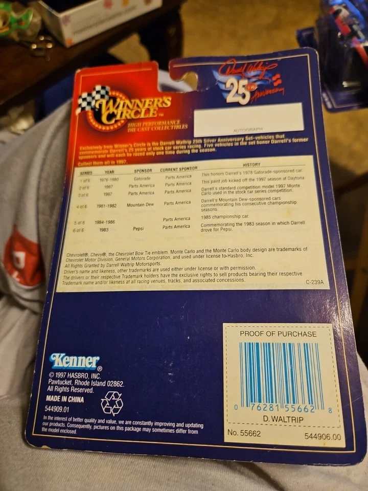 1997 Winner's Circle #17 Dale Waltrip 25th Anniversary 6 of 6 Pepsi Monte Carlo. - Image 2 of 2
