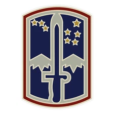 172nd Infantry Brigade Combat Service Identification Badge Bumper Sticker 5"