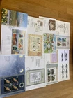 GB UK 8 different FDC covers with blocks / miniature sheets incl Cymru