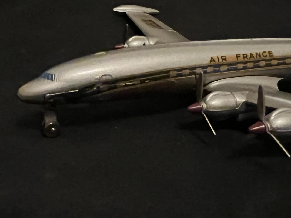 Dinky Toys Самолет, Супер G, Созвездие, Air France #60c Почти как новый и в коробке - Изображение 4 из 4