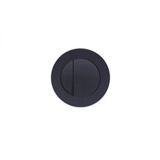 ROUND FLUSH BUTTON - BLACK TAVISTOCK- DUAL FLUSH- PNEUMATIC CISTERNS