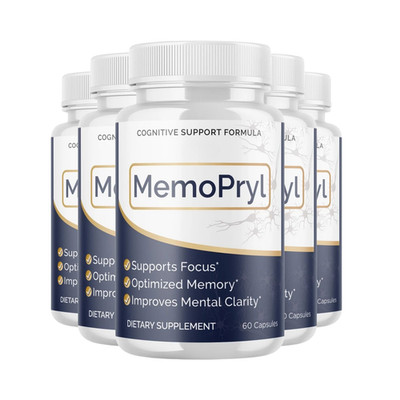 5-Pack MemoPryl Capsules - Memo Pryl Capsules Brain Health Support - 300 Caps