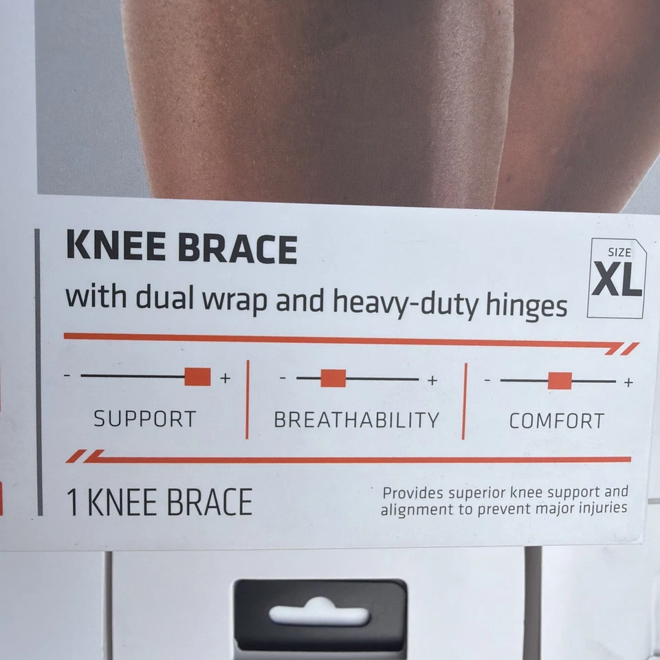 Shock Doctor Nivel 3, Rodillera Doble Envoltura con Bisagras, Talla X-Grande 15.5-17.5 Foto 2 de 4