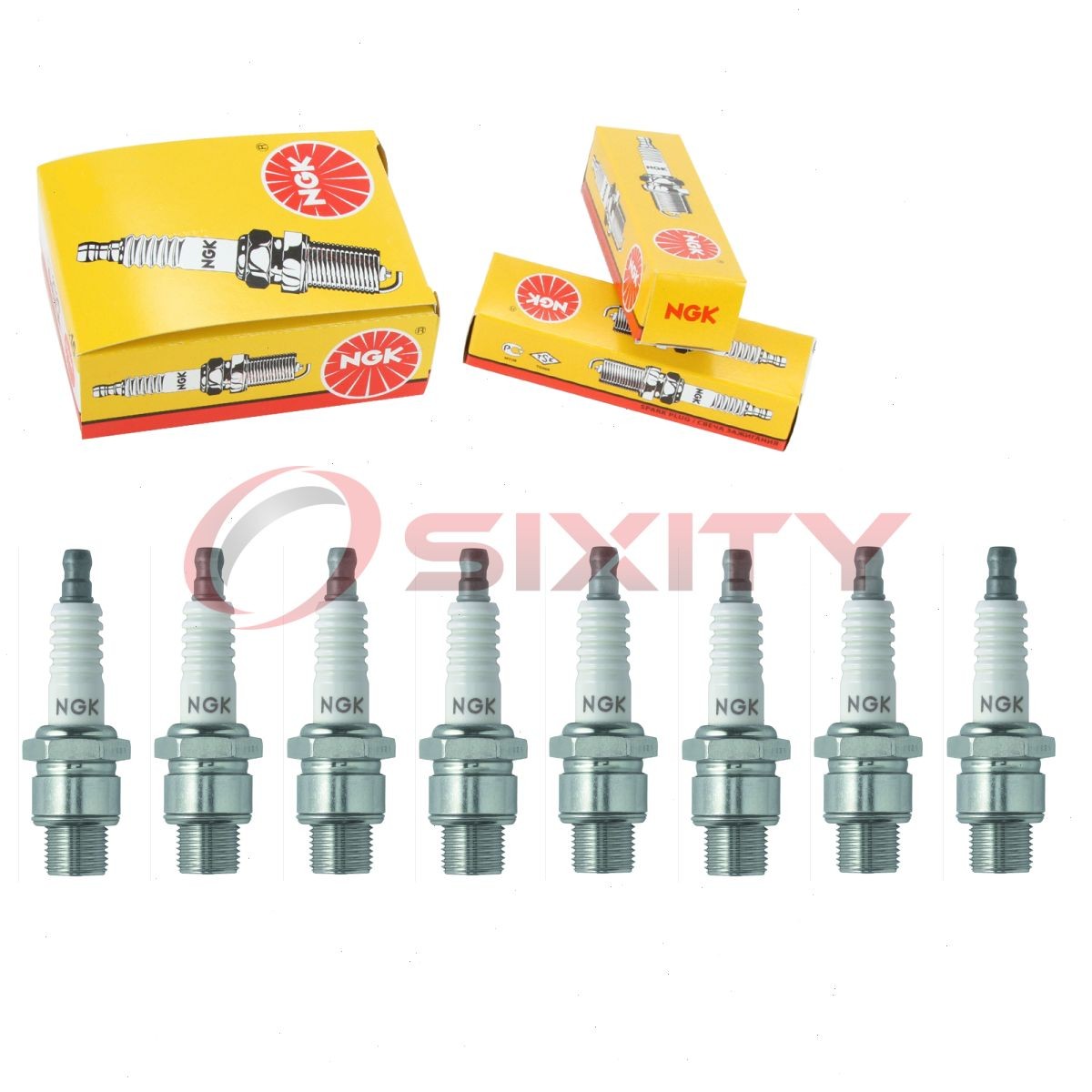 8 pc NGK 1473 BU8H BLYB Standard Spark Plugs for SF24 QL6VC 886M 6038 qn