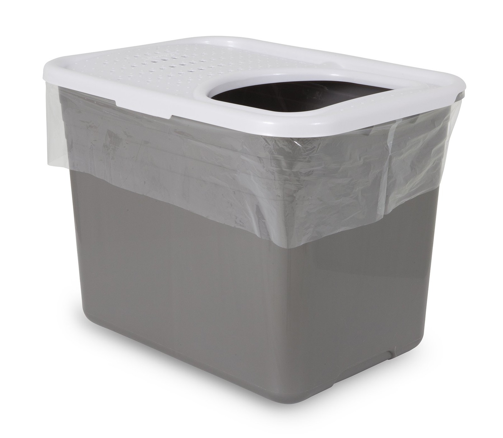 Petmate TOP ENTRY LITTER PAN LINERS Dark Grey 8 Count (Pack 