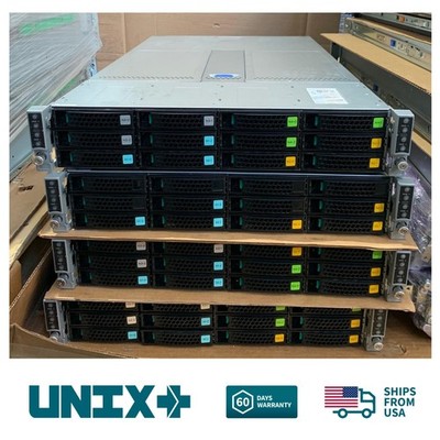 Intel H2312XXKR2 4-Node Chassis Server Nodes 2x e5-2600v3, v4 16 Mem Slots CTO
