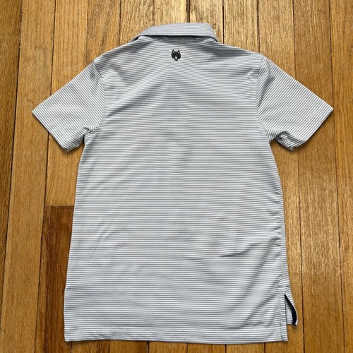 Greyson Golf Polo Striped Detroit Golf Club Crest Embroidered Youth Size Small - Picture 3 of 6