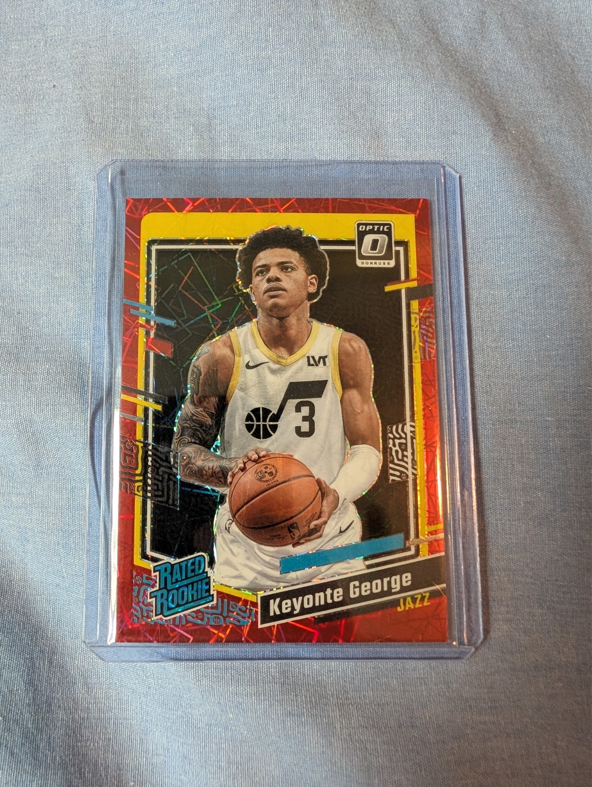 2023-24 Donruss Optic Keyonte George Red Velocity Prizm /299 #223 Rookie RC