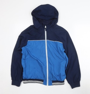 Windbreaker Mantel Jungen UK Größe S Muskatblau