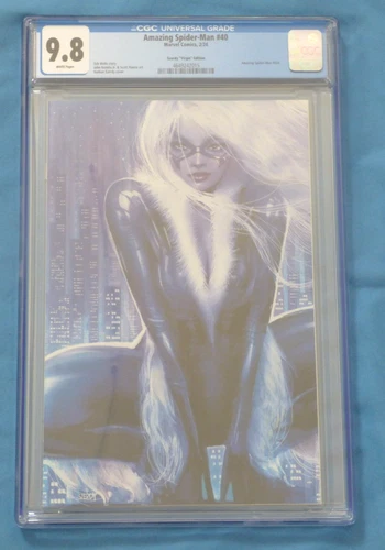 AMAZING SPIDER-MAN #40 NATHAN SZERDY VIRGIN VARIANT EXCLUSIVE BLACK CAT CGC 9.8