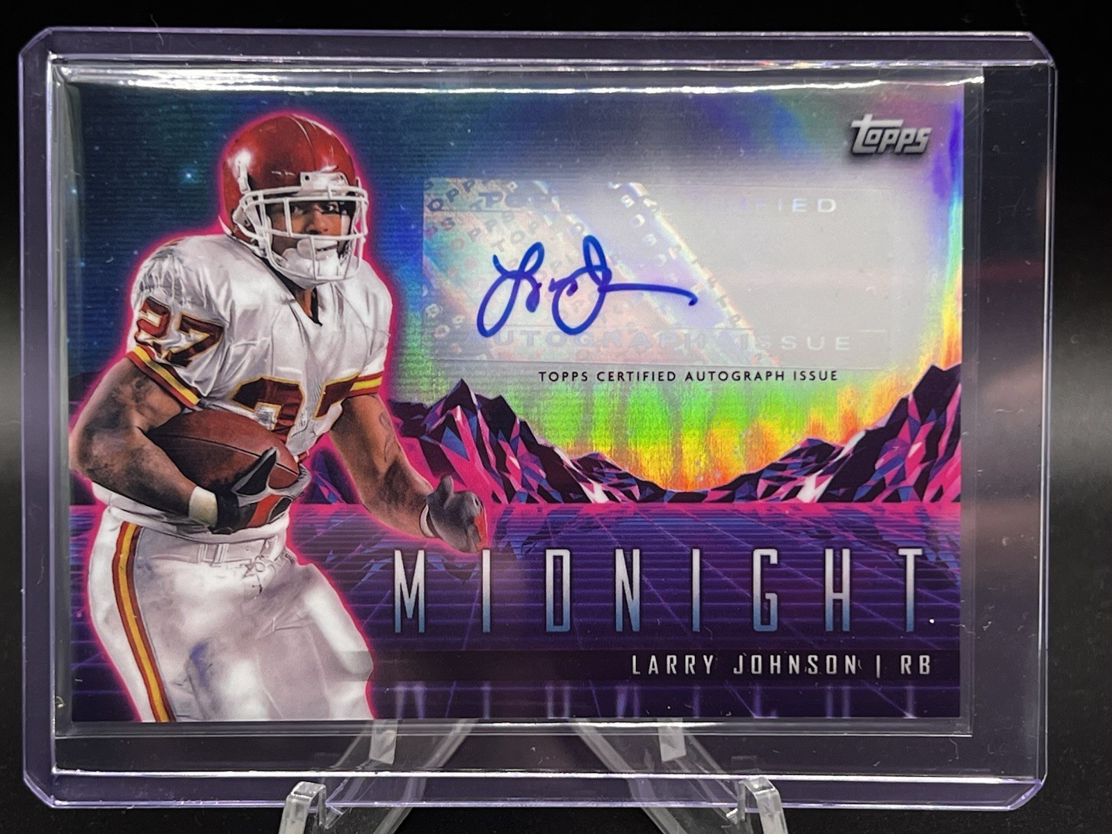 2024 Topps Midnight #HZS-LJ Larry Johnson Horizon Signatures