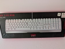 Cherry MX 3.0 S Wired Mechanical Gaming Keyboard. Aluminum Housing. White color