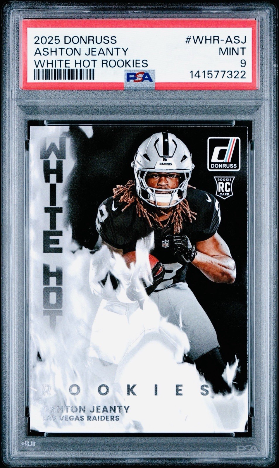 Ashton Jeanty Panini Donruss White Hot Rookies #WHRASJ Base