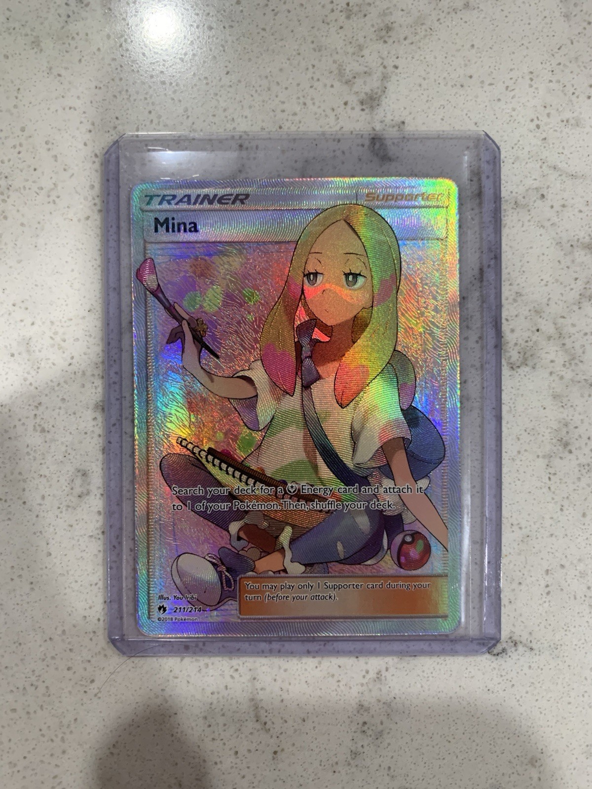 Mina 2018 Sun & Moon: Lost Thunder #211/214 Holo (Full Art) Price