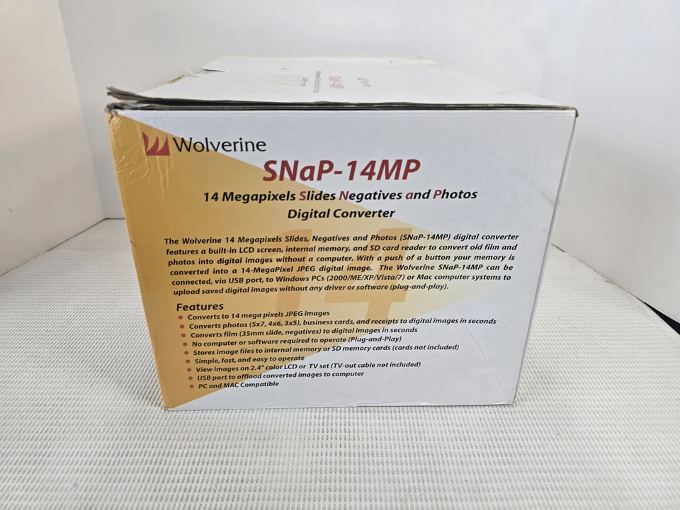 Wolverine SNaP-14MP Digital Converter for Photos Slides Negatives - Image 2 of 4