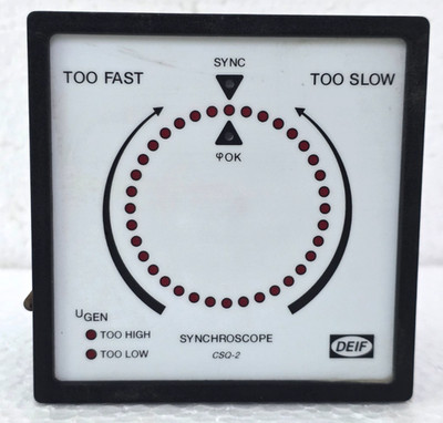 DEIF CSQ-2 SYNCHROSCOPE - Check Synchronising Relay 115V