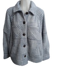 Greylin Anthropologie Houndstooth Blue Front ...